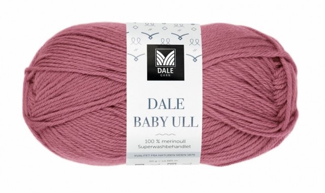 8503 Baby Ull - Mørk Gammelrosa