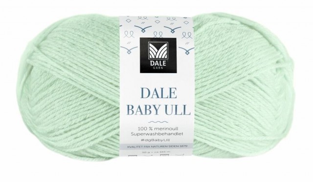 8537 Baby Ull -Mintgrønn