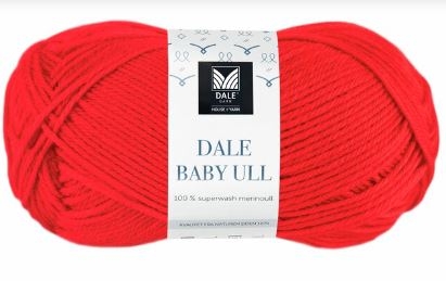 8547 -Baby Ull - Rød Oransje