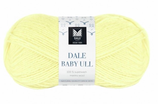 8552 Baby Ull - Lys gul