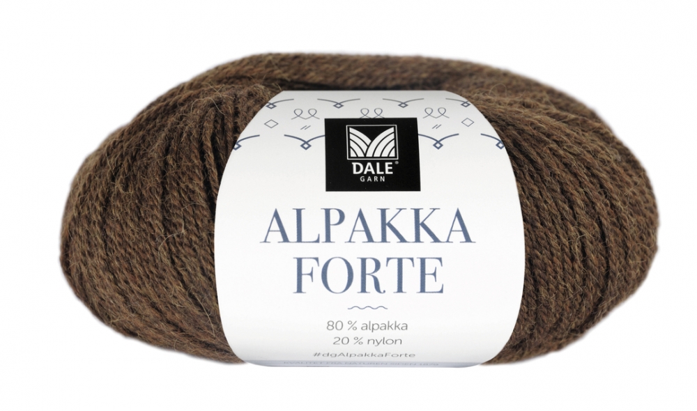 709 Alpakka Forte - Varm brun melert